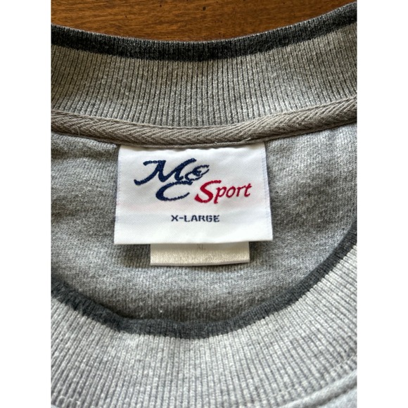 Vintage MC Sport Gray Sweatshirt Gambling Problem Funny Graphic Print Women's XL - Picture 3 of 6